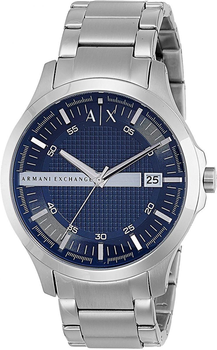 Armani Exchange Men's Blue Dial Stainless Steel Band Watch - AX2132