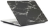 Coosybo 15" Pro (USB-C Port) Case, Marble Hard Rubberized Cover For 2016-2018 Macbook 15.4 Pro With Touch Bar, Black/White