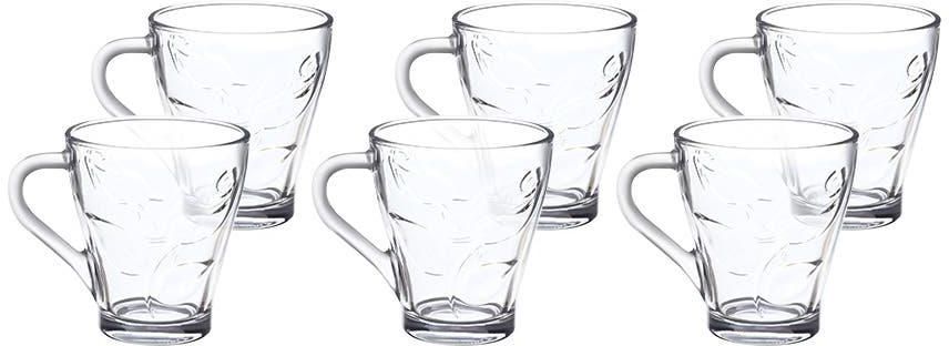 Get Blink Max Mug Set, 6 Pieces, 230 ml - Clear with best offers | Raneen.com