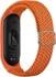 Next store Compatible with Xiaomi Watch 7/6/5/4/3 Classic Color Elastic Woven Strap Replacement Strap Compatible with Xiaomi Watch 7/6/5/4/3 (Orange)