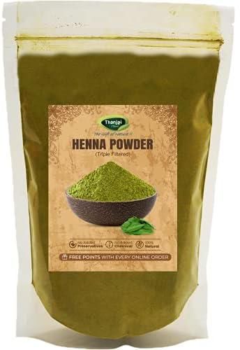 Thanjai Natural 500g Henna powder for hair Colour and Growth | Triple filtered Henna Powder (250 gm x 2)