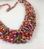 Handmade Multilayer colorful Wooden Beads 65 cm long sweater chain Necklace