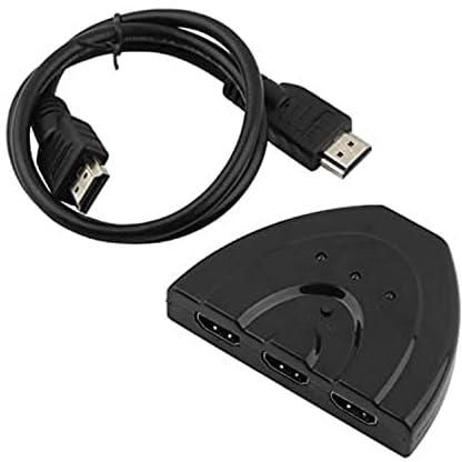 3 Port Auto HDMI Switch Switcher Splitter Hub Box Adapter HD 1080p 3D HDTV
