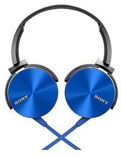 SONY MDR - XB450 EXTRA BASS WIRED HEADPHONES-BLUE