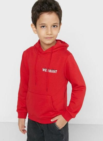 Front & Back Printed Hoodie For Boys