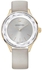Swarovski Women's Octea Nova Rose Gold Tone Grey Leather Watch 5295326