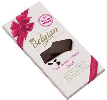 Belgian No Sugar Added Dark Chocolate - 100 g