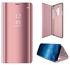 Anyos Galaxy S9 Plus Case, Half-Clear View Standing Mirror Flip PC Cover for Samsung Galaxy S9+, Pink,