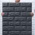 High Quality PE Foam 3D Self Adhesive Wall Stickers Brick Pattern - 5 Pcs