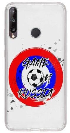 حافظة حماية مرنة مطبوع بالكامل بعبارة "Game On Russia" لهاتف هواوي Y7p" متعدد الألوان