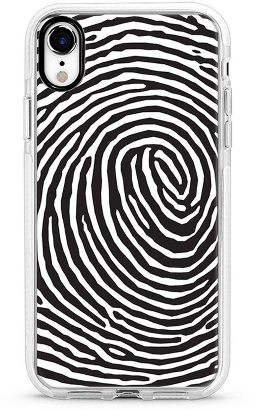 Protective Case Cover For Apple iPhone XR Finger Prints Full Print