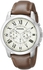 Fossil Brown Leather White Dial for men FS4735
