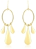 14k Yellow Gold Graduated Teardrop and Open Oval Drop Style Earrings-rx60444
