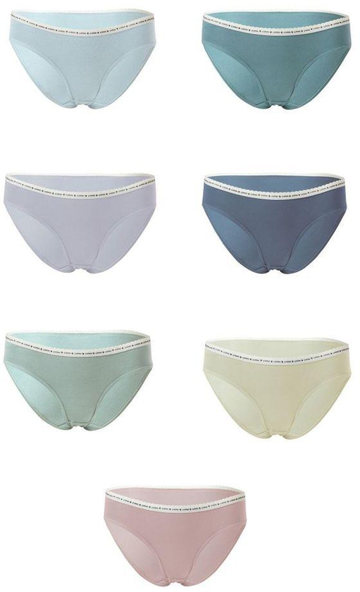 Carina Pack Of 7 Plain Bikini Panties