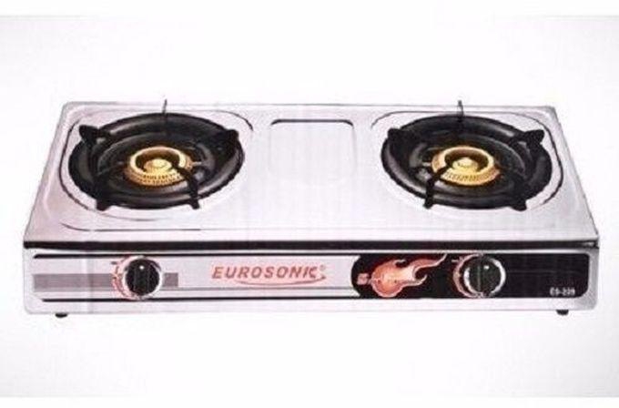 Eurosonic 2 Burner Auto Ignition Table Top Gas Cooker 4 Units