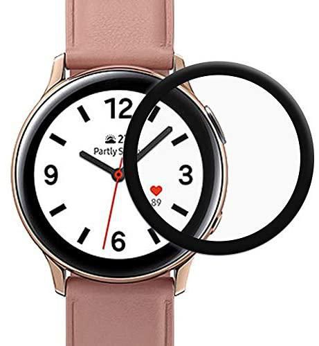 Flexible adhesive with black frame to protect screen for Samsung Galaxy Watch Active 2, 40 mm