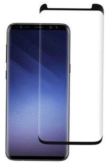 Tempered Glass Screen Protector For Samsung S9 Plus 6.2-Inch Black/Clear