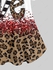 Plus Size Valentines Lip Love Leopard Printed Cold Shoulder Tee - 4x | Us 26-28