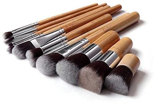Sausiry professional Cosmetic Makeup Brushes 11pcs with Make up Tool Kit Case - Beige