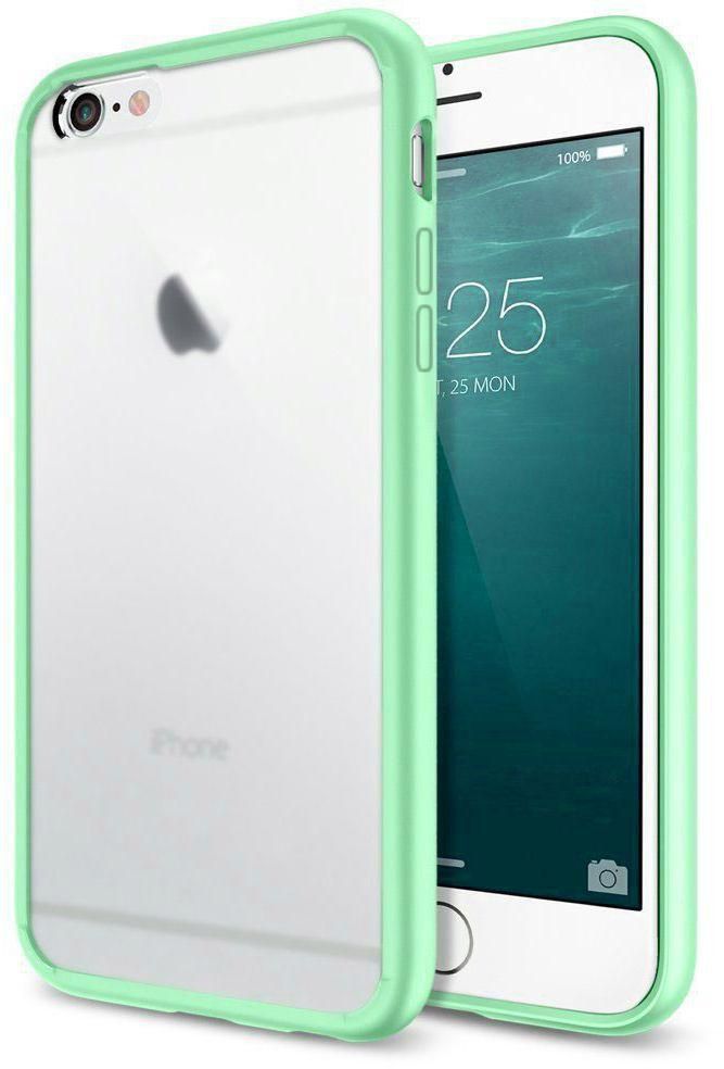 Ozone 2 in 1 TPU Border Matte frosted Case Cover for Apple iPhone 6 -CYAN