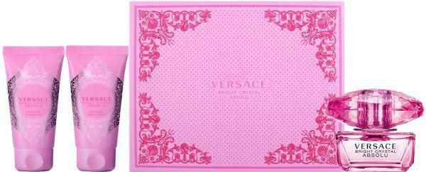 Bright Crystal Absolu Fragrance Set by Versace for Women - 3 Pieces
