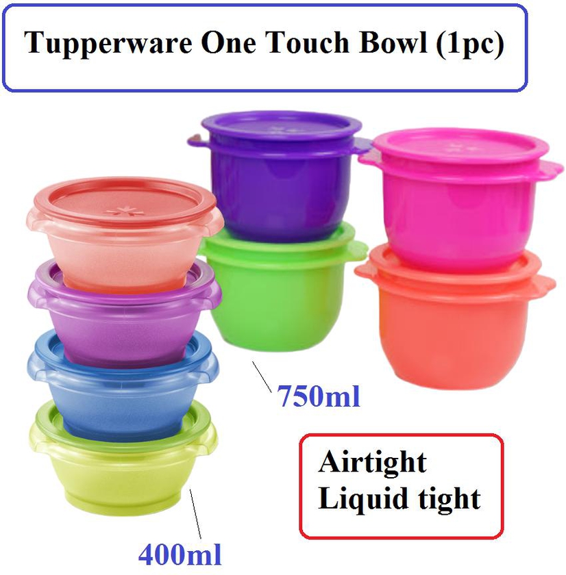 Tupperware One Touch Bowl (1pc) 400ml/750ml