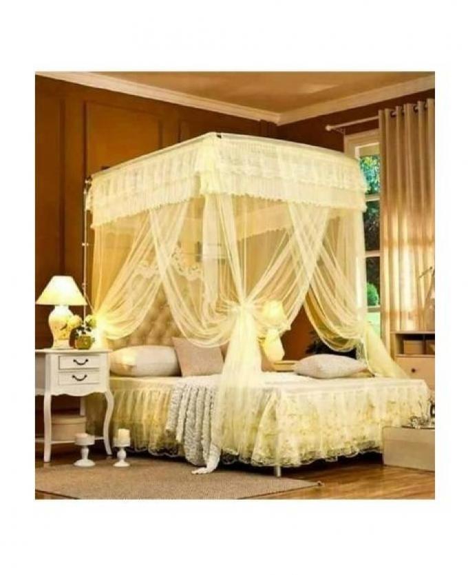 Mosquito Net With 2 Stands - 6X6 - Cream