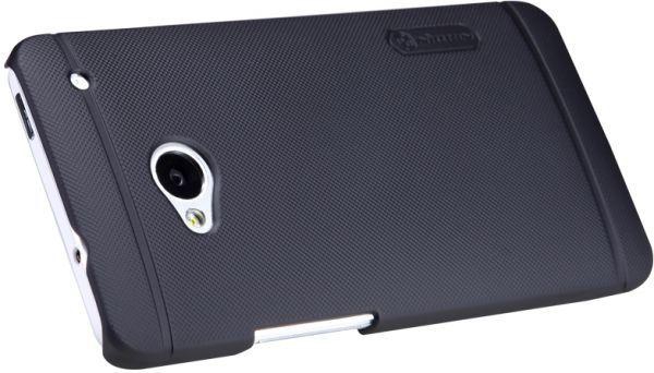 Nillkin Black Super Frosted Hard Back Cover Case For HTC One Dual Sim 802d With Nillkin Screen Guard