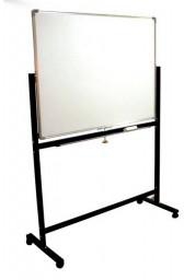Double Sided Magnetic White Board, 120cmx240cm, With Movable Metal Stand