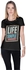 Creo Life Is Simple Retro T-Shirt For Women - Xl, Black