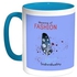 Meaning Of Fashion Printed Coffee Mug Turquoise/White