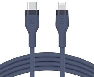 كابل USB-C To Lightning بوست تشارج فليكس بطول متر واحد من بيلكن، لون أزرق