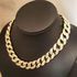 18" Gold Plated Finish Iced Out Miami Cuban Link Choker Chain