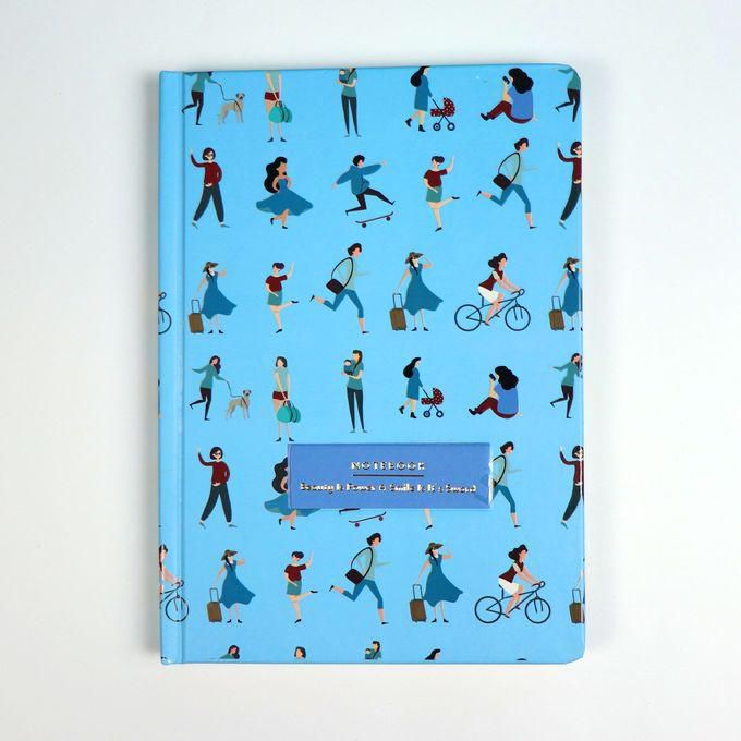 Girls A5 Printed Notebook (Baby Blue)