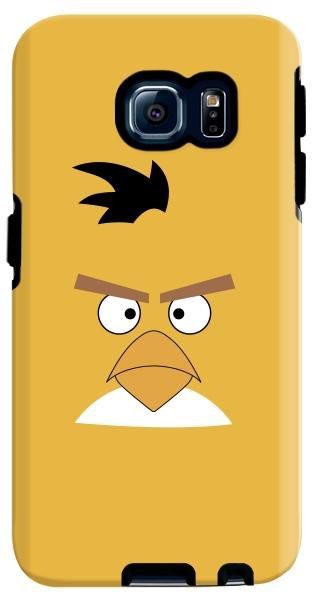 Stylizedd Samsung Galaxy S6 Edge Premium Dual Layer Tough Case Cover Gloss Finish - Chuck - Angry Birds
