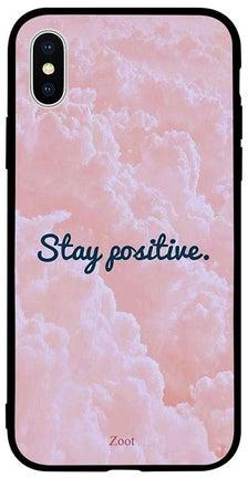 Protective Case Cover For Apple iPhone XS Stay Positive