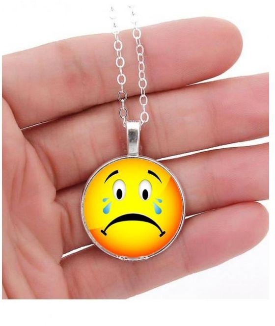 CLA Emotion Smile Necklace - Silver