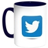 Twitter Printed Coffee Mug Blue/White