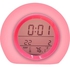 Colour Changing LED Digital Alarm Clock Pink/White 15x12x13cm