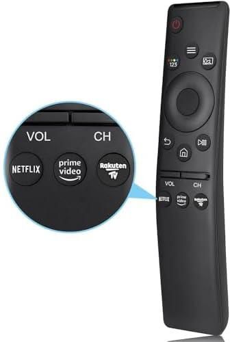 ELTERAZONE Universal Replacement Remote Control for Samsung Smart TV LCD LED UHD QLED TVs, with Netflix/Prime Video/Rakuten TV Shortcut Buttons