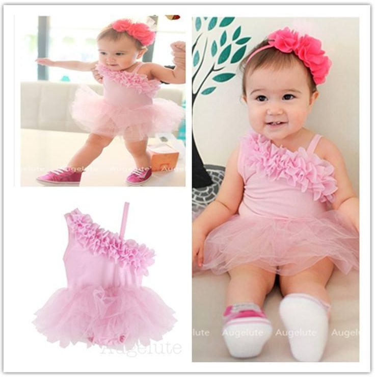 Groboc Baby Lace Summer Princess Dress Cotton - 5 Sizes (2 Colors)