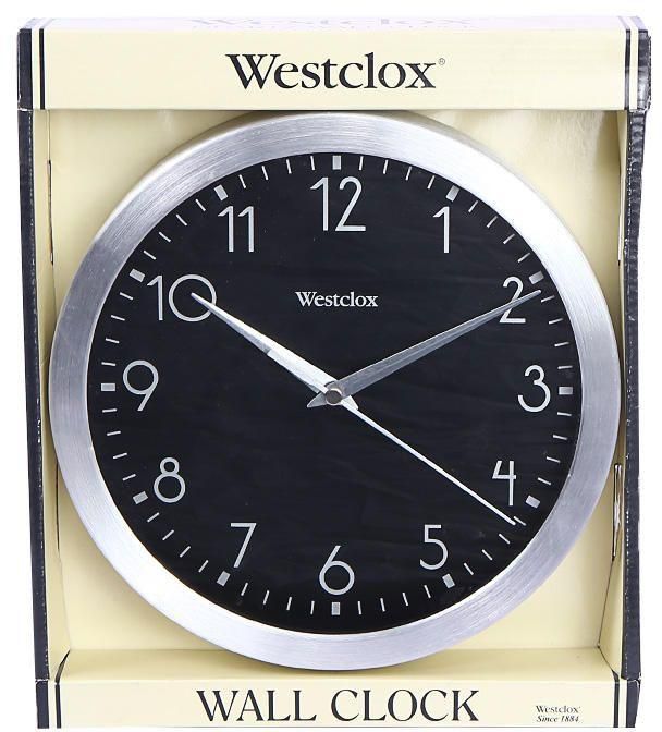 Westclox 6188395 Round Wall Clock - Silver
