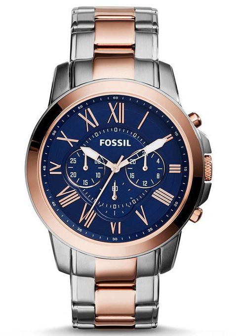 Fossil FS5024 Stainless Steel Watch - Dual Tone