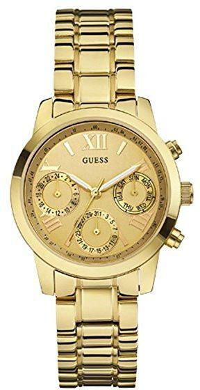 Guess Women's Gold Dial Stainless Steel Band Watch - W0448L2