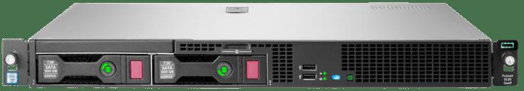 HPE ProLiant DL20 Gen9 Base – Server – rack-mountable – 1U – 1-way – 1 x Xeon E3-1220V6 / 3 GHz – RAM 8 GB – SATA – hot-swap 3.5″ – no HDD – Matrox G200 – GigE – monitor: none – 871429-B21