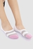 Carina Woman Pack Of (3) Colored Cotton No-Show Socks