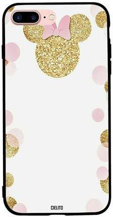 Protective Case Cover For Apple iPhone 7 Plus Mickey Mouse Golden Glitter