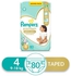 Pampers Premium Extra Care Baby Diapers With Aloe Vera Lotion - Size 4 – From 9Kg To 18Kg – 80 Count