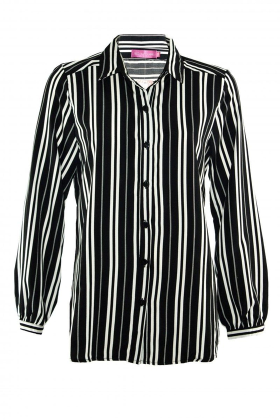 TOPGIRL Long Sleeves Striped Shirt for Women