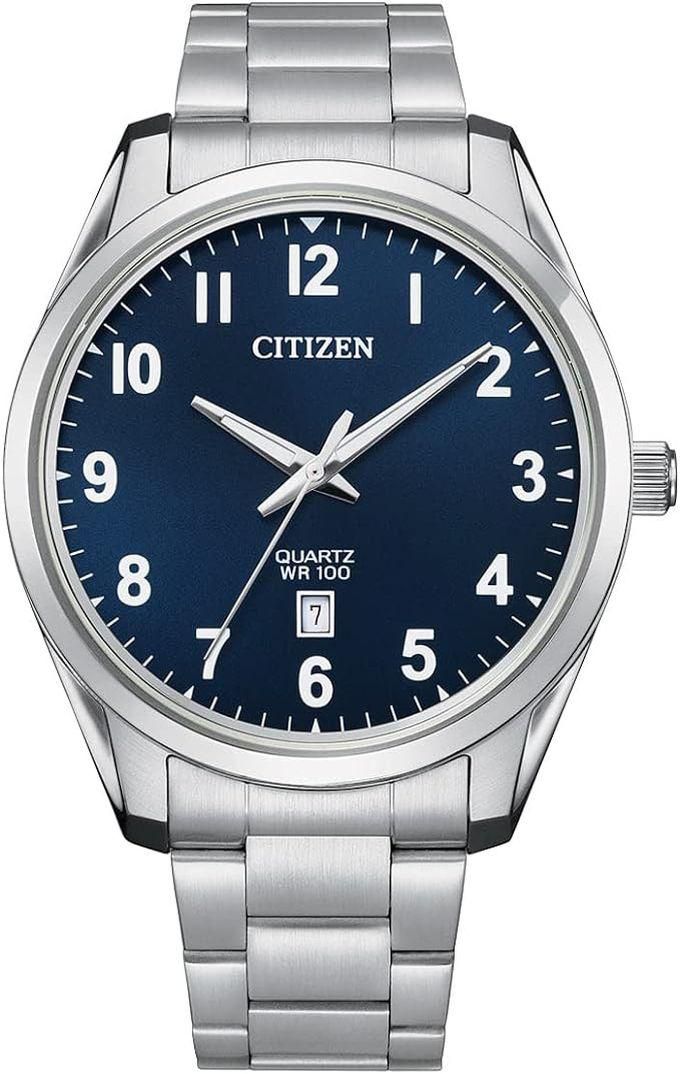 Citizen Watches ساعة سيتيزن BI1031-51L زرقاء انالوج كوارتز ستانلس ستيل للرجال كاجوال